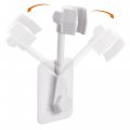 Uxcell Shower Head Holder Adjustable Handheld Showerhead Adhesive Bracket White 2pcs