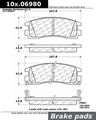 Stoptech 103 06980 Brake Pad Ceramic 