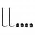 Uxcell Drill Bit Stop Set 4mm 5mm I D Carbon Steel Depth Holder With Hex Wrench For Screws Woodworking Tool Kit