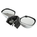 Tcmt Left Right Clear Chrome Rear View Mirrors W Turn Signal Fits For Honda Gl1800 2001-2017