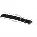 Qiilu Shark Fin Diffuser Universal Car Rear Bumper Chassis Spoiler Wing Lip L