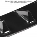Qiilu Shark Fin Diffuser Universal Car Rear Bumper Chassis Spoiler Wing Lip L