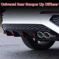 Shark Fin Diffuser Universal Car Rear Bumper Chassis Spoiler Wing Lip L