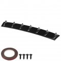 Qiilu Shark Fin Diffuser Universal Car Rear Bumper Chassis Spoiler Wing Lip L