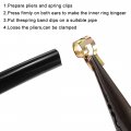 Uxcell 7mm 9 32inch Spring Band Type Action Fuel Silicone Vacuum Hose Pipe Clamp Low Pressure Air Clip 100pcs