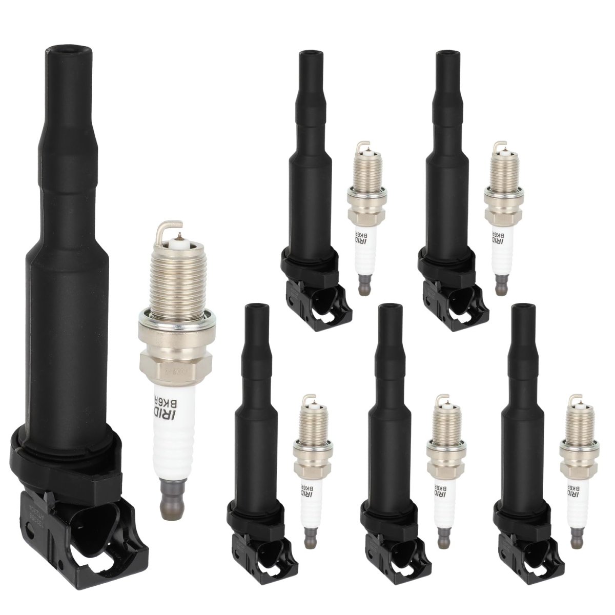 Ignition Coil Coils Iridium Spark Plugs 6 128i 135i 335i 325i 328i 330i E60 M5 525xi 528i N54 X3 X5 X6 Z4 2003-2016 Uf592