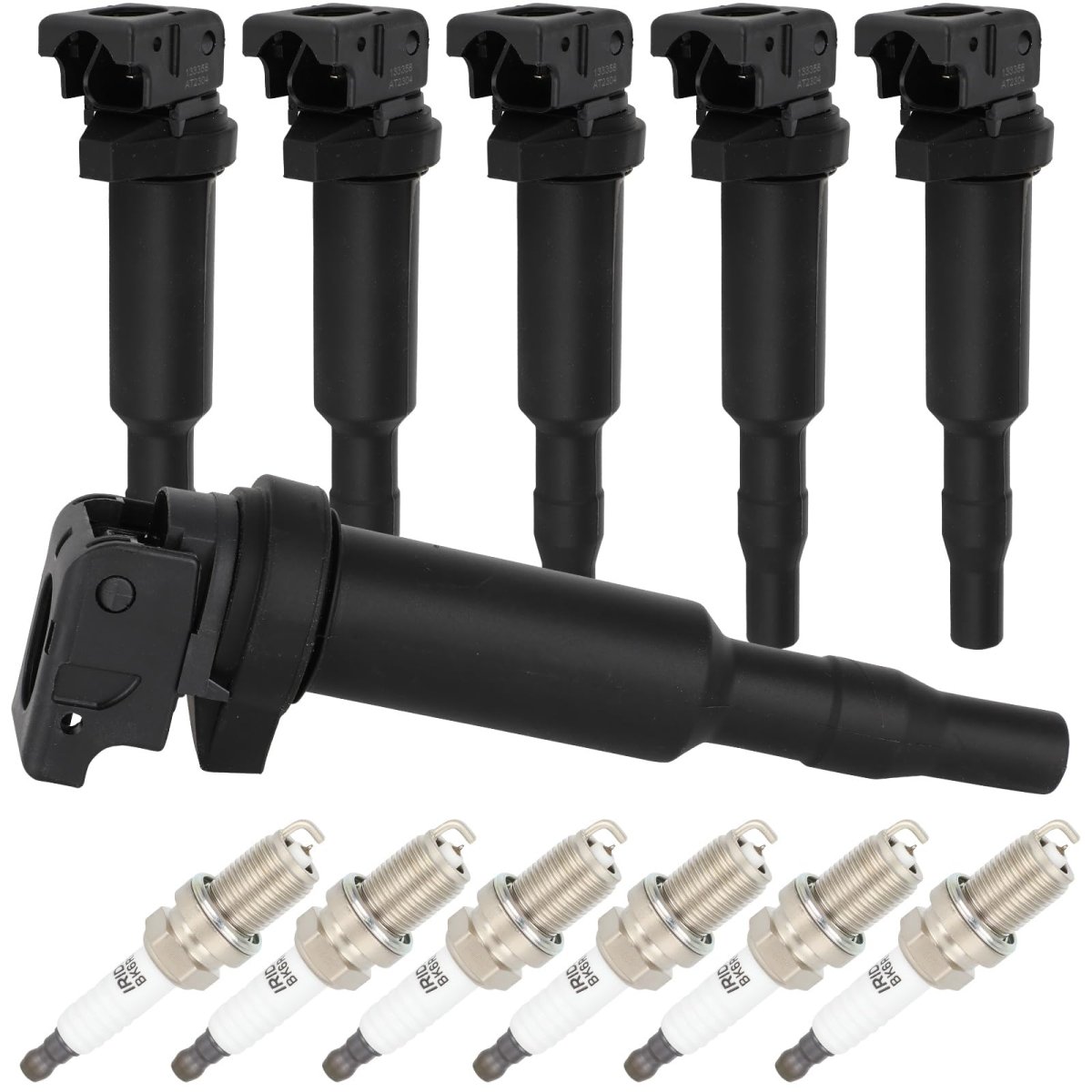 Ignition Coil Coils Iridium Spark Plugs 6 128i 135i 335i 325i 328i 330i E60 M5 525xi 528i N54 X3 X5 X6 Z4 2003-2016 Uf592