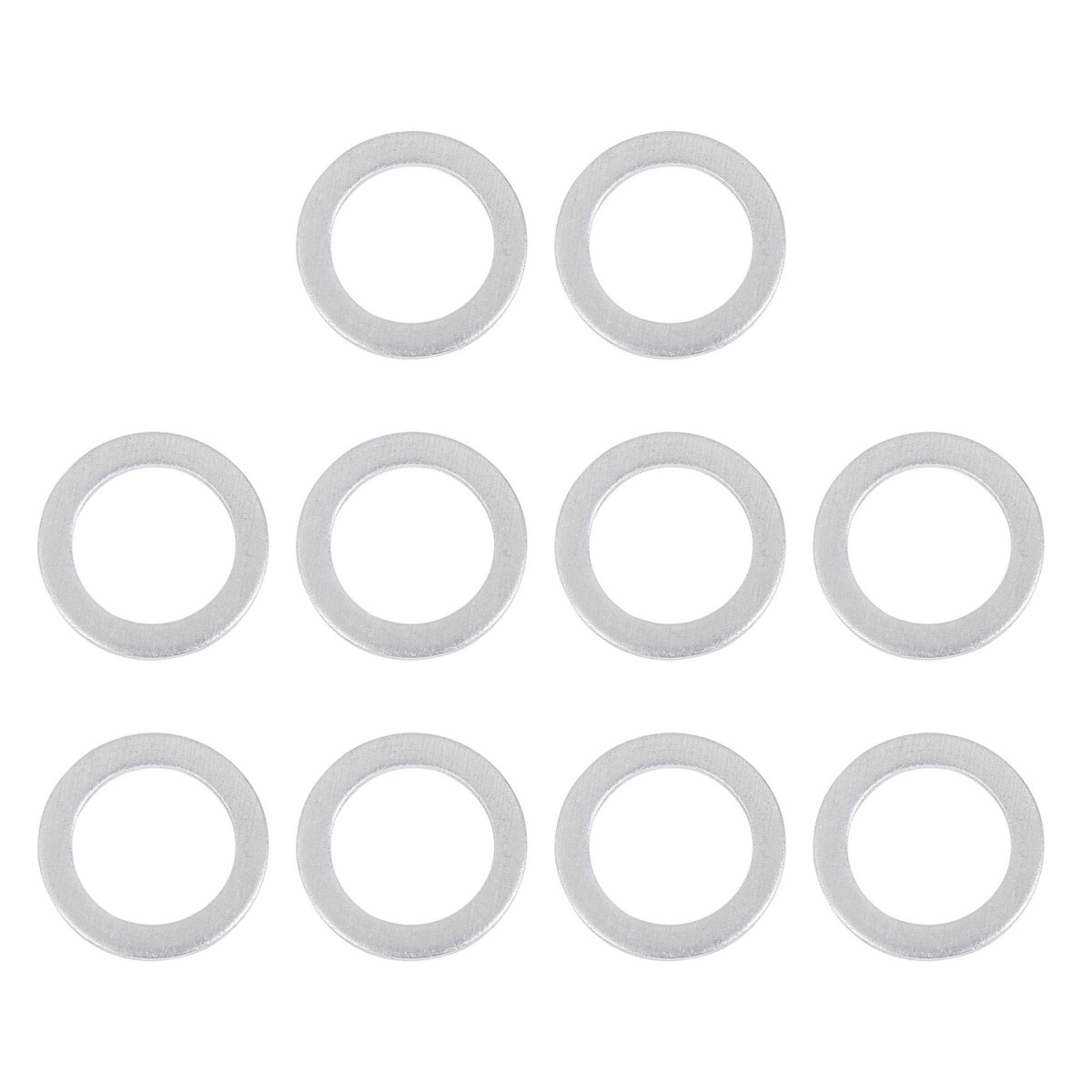 10pcs M18 Silver Tone Oil Drain Plug Gaskets Replacement For Honda 90471-px4-000