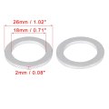 10pcs M18 Silver Tone Oil Drain Plug Gaskets Replacement For Honda 90471-px4-000