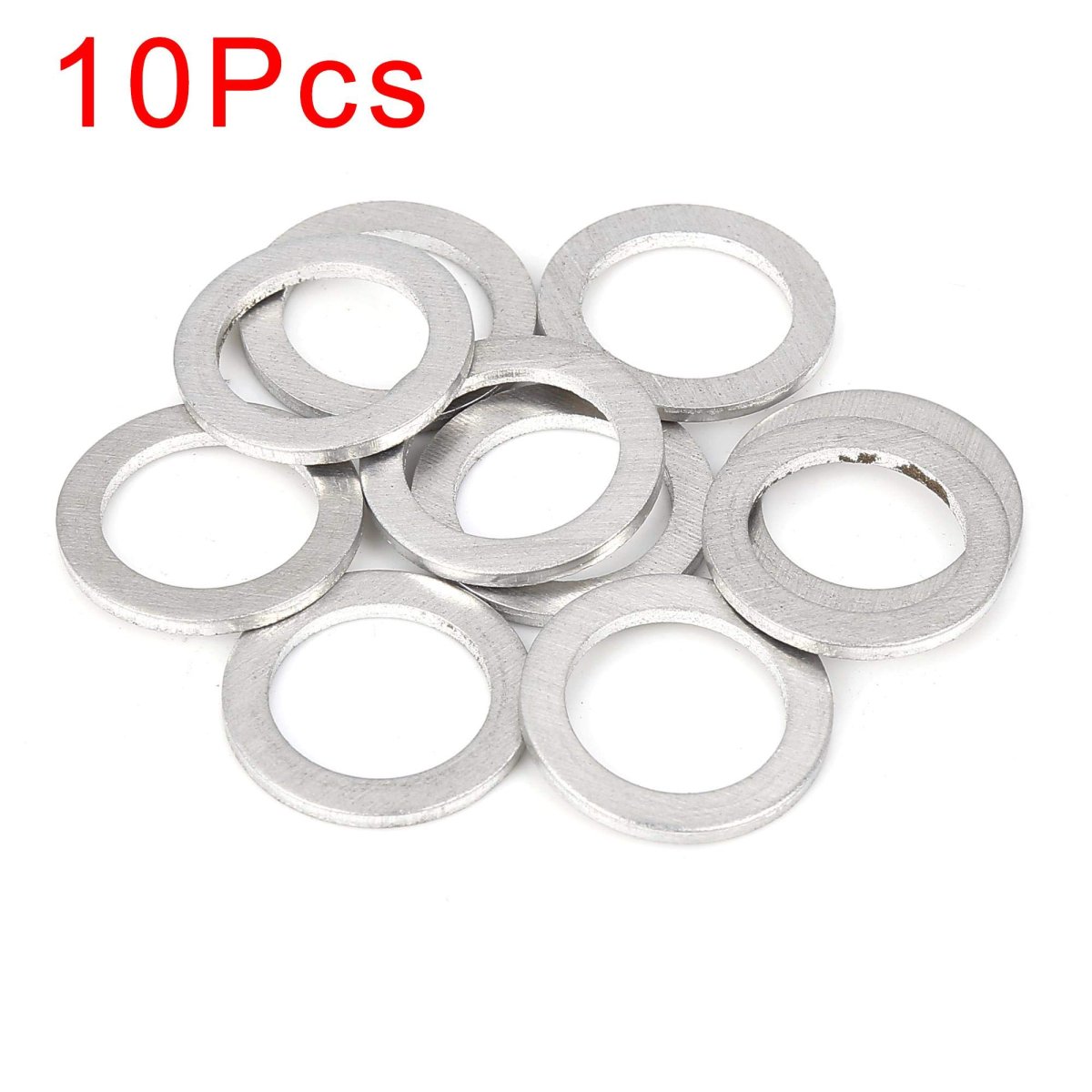 10pcs M18 Silver Tone Oil Drain Plug Gaskets Replacement For Honda 90471-px4-000