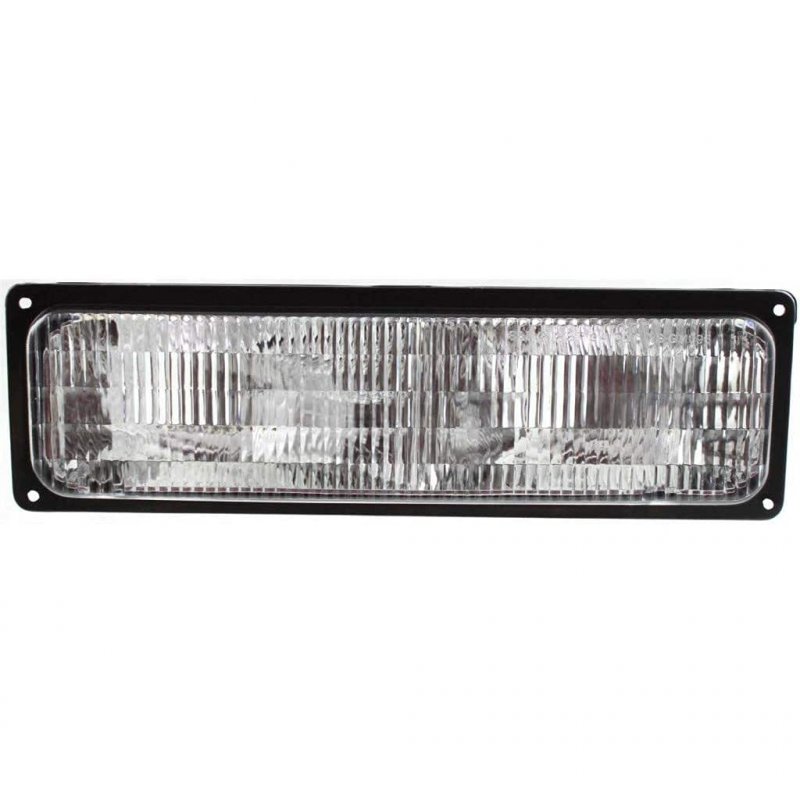 Turn Signal Light For Gmc C2500 C3500 1994 To 2000 Front Passenger Side With Composite Headlight Lens And Housing Replacement