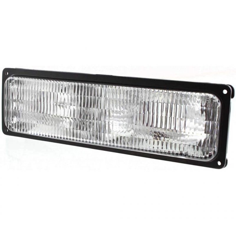 Turn Signal Light For Gmc C2500 C3500 1994 To 2000 Front Passenger Side With Composite Headlight Lens And Housing Replacement