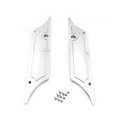 Httmt- Saddlebag Latch Cover For H-d Touring 1993-2013 Chrome Engraved Ninja Hard Billet Aluminum 