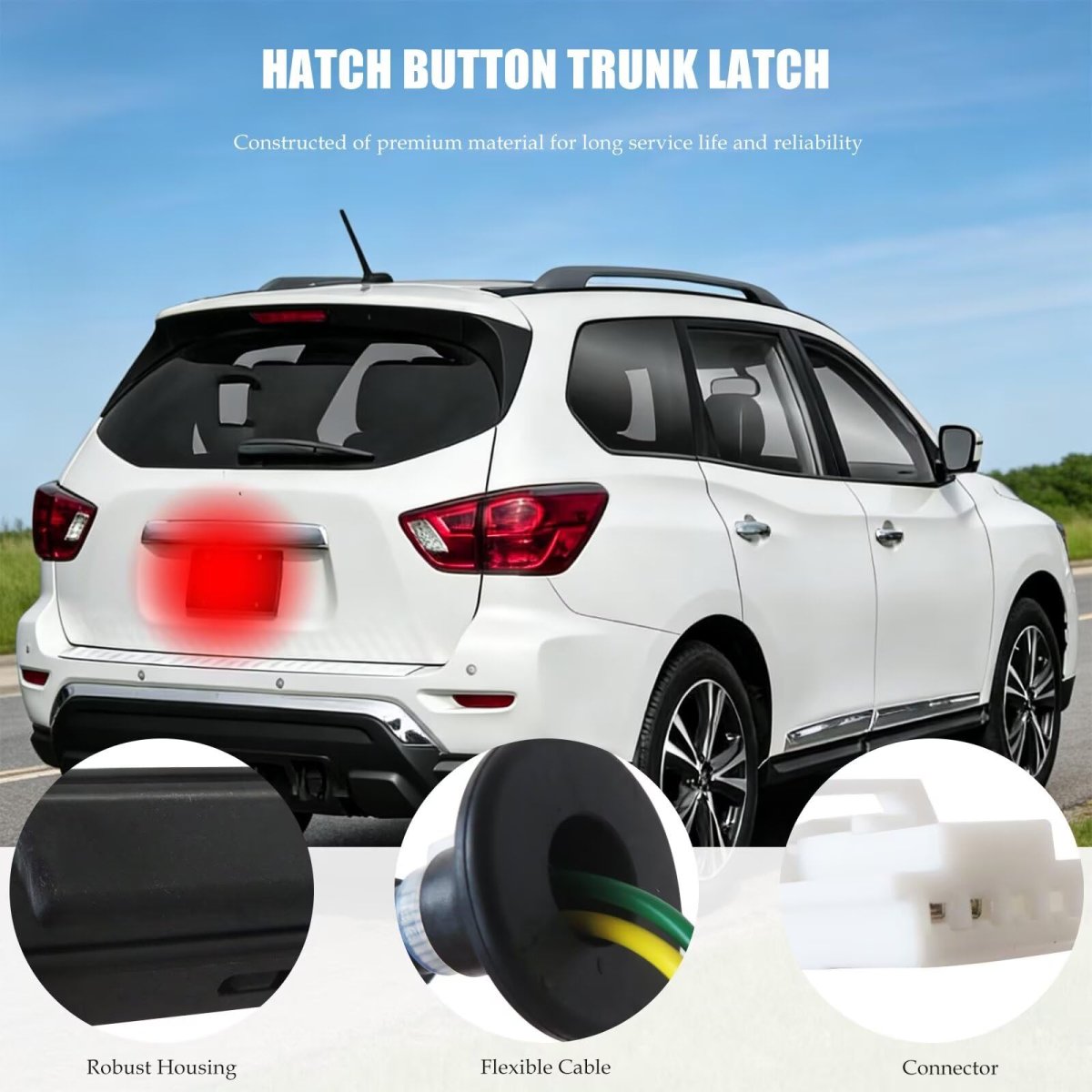 Black 25380-3ja0b 253803ja0b 25380 3ja0b Trunk Lid Release Switch Replacement Compatible For 2013-2020 N-issan Pathfinder With
