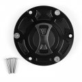 Motorcycle Cnc Aluminum Keyless Fuel Gas Cap Fits For Kawasaki Ex250 Ninja 250r 2008-2014 Er250 2013-2016 Z250
