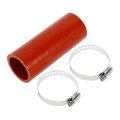 Straight Coupler Silicone Hose With Clamps 1 57 In Id 5 Length 0 Degrees 4 Ply 5mm Thickness Red Air Intake Turbo Intercooler 