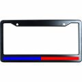 Advanced Metal License Plate Frame Support Police Firefighter Blue Red Line 