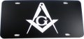 Mason Inlaid Symbol Mirror License Plate Car T 