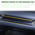 Boyous 3pcs Abs Carbon Fiber Center Console Dash Board Panel Trim Interior Decoration Frame Instrument Cover Accessories For