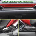 Boyous 3pcs Abs Carbon Fiber Center Console Dash Board Panel Trim Interior Decoration Frame Instrument Cover Accessories For