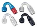 Fragola 3000 Series Power Flow 150 Degree Bent Tube Hose End -16 An Black 