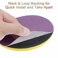 Uxcell 10pcs 6-inch Purple Sanding Discs 2500 Grits Hook And Loop Professional Aluminum Oxide Sand Paper Wet Dry Polish For