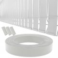 White View Blocking Privacy Tape For Chain Link Fence 250 Ft Roll With Mounting Bracket Uv Resistant Pvc Weave 
