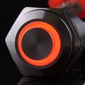 Ulincos Latching Push Button Switch U16f2 1no1nc Spdt On Off Silver Stainless Steel Shell With Red Led Ring Suitable For 16mm 5 