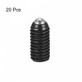 Uxcell Ball Point Set Screws 20pcs M8 X 16mm High Carbon Steel Metric Spring Hex Socket Grub Screw