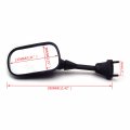 Httmt 1pc Black Left Side Racing Mirrors Compatible With Kawasak Ninja 2005-2008 Zx-6r 636 Zx6rr