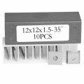 12mm Square Tungsten Carbide Replacement Cutters Inserts 12x12x1 5mm For Woodworking Fits Spiral Helical Planer Cutter Head 