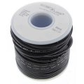 Hook Up Wire 18awg Stranded Copper 300 Volts 100 Ft Black With White Earbud Headphones Model 24-15070 