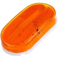 10 Pack 6 Led Oblong Trailer Side Marker Lights Amber Waterproof Clearance Lamps For Truck Rv And Bus Surface Mount Universal 