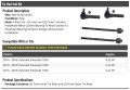 Front Inner And Outer Tie Rod End Kit 4 Piece For 20 2018 Chevy Silverado 1500 4 3l V6 5 V8 6 2l