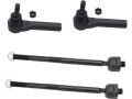Front Inner And Outer Tie Rod End Kit 4 Piece For 2014-2018 Chevy Silverado 1500 