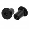 Uxcell M6x12mm Carbon Steel Round Base Hex Drive Insert Tee Nut 30pcs