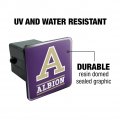 Albion College Primary Logo Tow Trailer Hitch Cover Plug Insert 2
