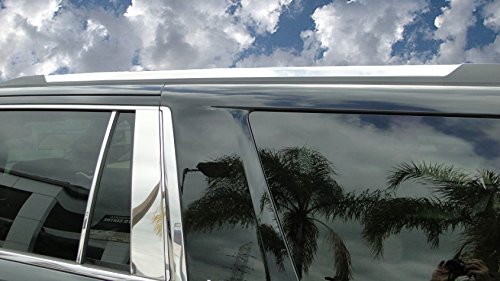 2015-2016 Chevy Tahoe Chrome Roof Rack Accent Trim Covers 2 Pc