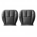 Driver Passenger Side Bottom Leather Seat Cover Black For Chevrolet Silverado Gmc Sierra Tahoe Suburban Avalanche Yukon