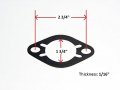 Base Mounting Flange Gasket For Carter 1 Bbl Model As Bb Yf Yfa And Rochester B Bc Bv Carburetors 16 In Thickness