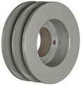 Tb Woods 2bk45 Fhp Qt Bushed V-belt Sheave B Belt Section 2 Grooves Bushing Required Cast Iron 4 25 Od 5890 Max Rpm 