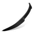 V-style Rear Car Trunk Lid Spoiler Compatible With Honda Civic Sedan 2022-2024 Glossy Black Carbon Fiber