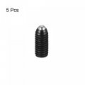 Uxcell Ball Point Set Screws 5pcs M4 X 10mm High Carbon Steel Metric Spring Hex Socket Grub Screw