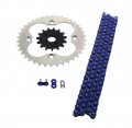Fits Honda 400 Trx400x 520-96 Blue Non O Ring Chain Sprocket Silver 15 38