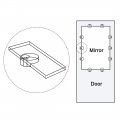 Uxcell Glass Retainer Clips Kit 13mm Dia Cabinet Door Mirrors Holder With Screws For Doors Windows 100set