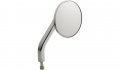 No 7 Oe 3 25in Round Mirror Chrome Right For Motorcycle Adjustable Convex Glass With Stainless Steel Ball Joint Cnc Billet 