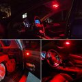 Everbright 6-pack 44mm Red 578 Led Bulb 569 211-2 212-2 Festoon Dome Light Map Trunk License Plate Interior Lights Dc-12v 