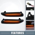 A Absopro Led Side Marker Repeater Sequential Flowing Turn Signal Light 63132221503 For Mini Cooper Paceman R61 Plastic Smoked