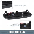 A Absopro Led Side Marker Repeater Sequential Flowing Turn Signal Light 63132221503 For Mini Cooper Paceman R61 Plastic Smoked