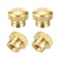 Brass Knurled Thumb Nuts M3x0 5mm Round Stepped Knobs Fasteners For 3d Printer Electronic Equipment 4pcs 